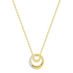 Colgante Metal Chapado Oro Argyor Mujer (CH)132800.1 Aro Circonitas