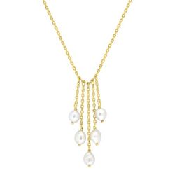 Colgante Metal Chapado Oro Argyor Mujer (CH)132818 Cadenilla Perlas