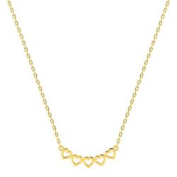 Colgante Metal Chapado Oro Argyor Mujer (CH)132826 Corazones En Brillo