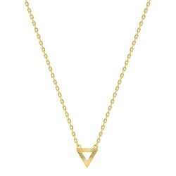 Colgante Metal Chapado Oro Argyor Mujer (CH)132831 Triángulo En Brillo