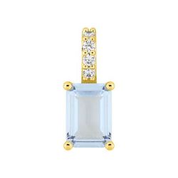 Colgante Metal Chapado Oro Argyor Mujer (CH)136472.6 Circonitas Azul Cielo