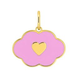 Colgante Metal Chapado Oro Argyor Mujer (CH)136485 Nube Esmalte Rosa Corazón