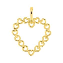Colgante Metal Chapado Oro Argyor Mujer (CH)136486 Corazones En Brillo