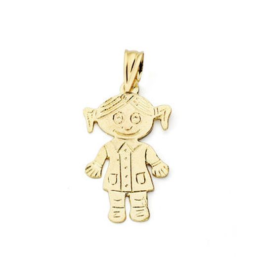18kts Gold Girl Pendant 8429-NINA