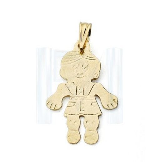 18kt gouden kinderhanger 8432-NINO