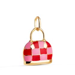 Colgante Oro 18Kts 15x12,5mm 22429-RO Bolso Esmalte Rojo Rosa