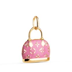 Colgante Oro 18Kts 15x12,5mm 22431-RS Bolso Esmalte Rosa
