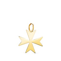 Colgante Oro 18kts 16x16mm 22513-16 Cruz De Malta