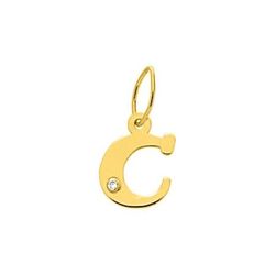 Colgante Oro 18kts (18)2950.2C Letra C Con Diamante