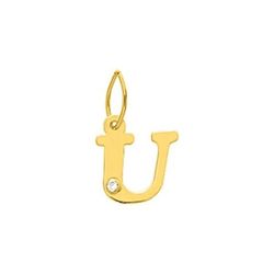 Colgante Oro 18kts (18)2950.2U Letra U Con Diamante