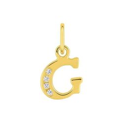 Colgante Oro 18kts (18)2960.1G Letra G Con 4 Diamantes