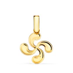 Colgante Oro 18kts 22216 Lauburu Diamantado 17x15mm