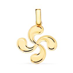 Colgante Oro 18kts 22217 Lauburu Diamantado 23x20mm