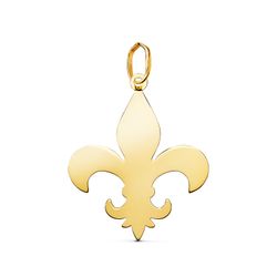 Colgante Oro 18kts 24x20mm 22501-22 Cruz Flor de Liz