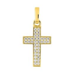 Colgante Oro 18kts Argyor MRM (18)3.7526.30 Cruz C. Diamantes 0,29ct GH-P1