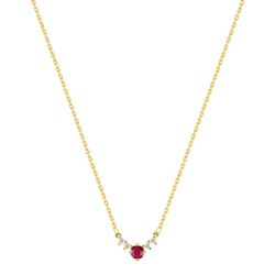 Colgante Oro 18kts Argyor MRM (18)3.7532.R0 Diamantes 0,05ct GH-P - Piedra Rubí 0,14ct