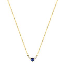 Colgante Oro 18kts Argyor MRM (18)3.7532.S0 Diamantes 0,05ct GH-P - Piedra Zafiro 0,16ct