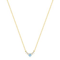 Colgante Oro 18kts Argyor MRM (18)3.7532.T0 Diamantes 0,05ct GH-P - Piedra Topacio Azul 0,13ct