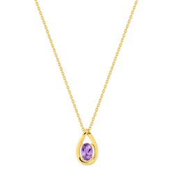 Colgante Oro 18kts Argyor MRM (18)3.7570.A0 Piedra Amatista 0,41ct