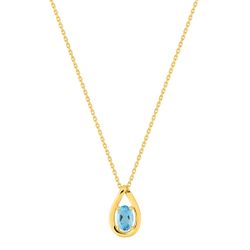 Colgante Oro 18kts Argyor MRM (18)3.7570.T0 Piedra Topacio Azul 0,50ct