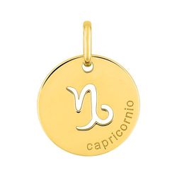 Colgante Oro 18kts Argyor MRM (18)E73241 Zodiaco Capricornio Calado En Brillo