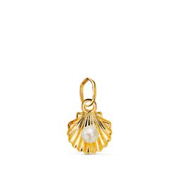 Colgante Oro 18kts Concha En Brillo C. Perla 22543-10 10mm
