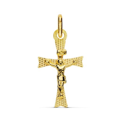 Colgante Oro 18kts Cruz C. Cristo 22x12mm 16429