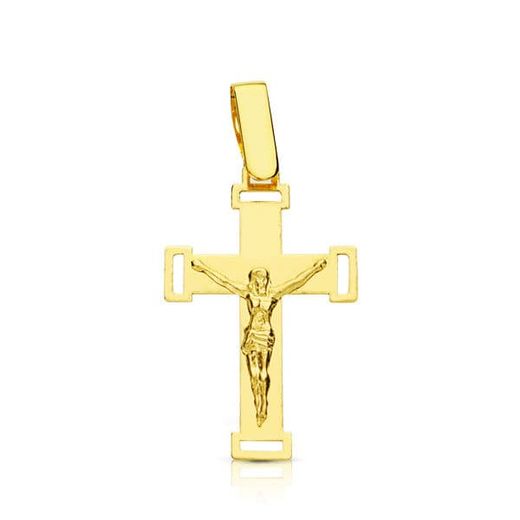 Colgante Oro 18kts Cruz C. Cristo 22x13mm 16381