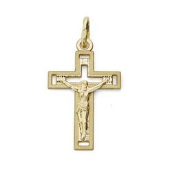 Colgante Oro 18kts Cruz C. Cristo 22x13mm 16591