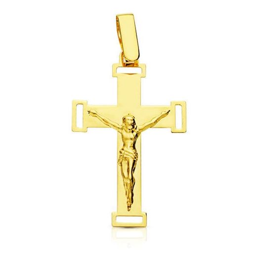 Colgante Oro 18kts Cruz C. Cristo 22x14mm 16382
