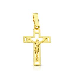 Colgante Oro 18kts Cruz C. Cristo 22x14mm 16385