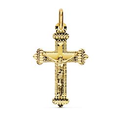 Colgante Oro 18kts Cruz C. Cristo 23x15mm 16541