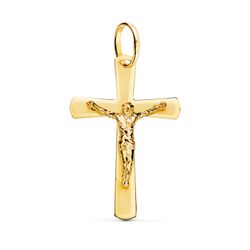 Colgante Oro 18kts Cruz C. Cristo 25x16mm P4310