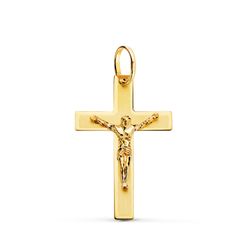 Colgante Oro 18kts Cruz C. Cristo 26x17mm P4309