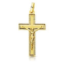 Colgante Oro 18kts Cruz C. Cristo 27x15mm 16537