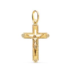 Colgante Oro 18kts Cruz C. Cristo 27x17mm 22272