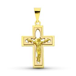 Colgante Oro 18kts Cruz C. Cristo 27x18mm 02000042
