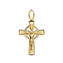 Colgante Oro 18kts Cruz C. Cristo 28x18mm 22275