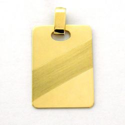 Colgante Oro 18kts Franja Diagonal 20x13mm C1/627/1