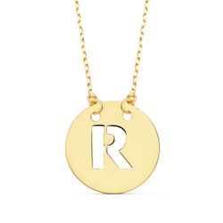 Colgante Oro 18kts Letra R 22010-R 15mm