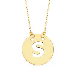 Colgante Oro 18kts Letra S 22010-S 15mm