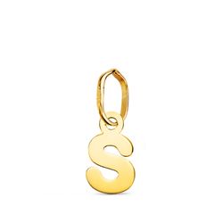 Colgante Oro 18kts Letra S 22360-S 8x5,5mm