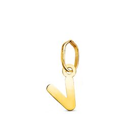 Colgante Oro 18kts Letra V 22360-V 8x5,5mm