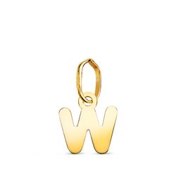 Colgante Oro 18kts Letra W 22360-W 8x5,5mm