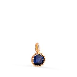 Colgante Oro 18kts N8993-3AZ5 Circonita Redonda Azul 8,5x5mm