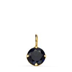 Colgante Oro 18kts N9000-3AZ5 Circonita Negra 6mm