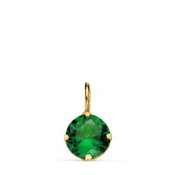 Colgante Oro 18kts N9000-3VE5 Circonita Verde 6mm