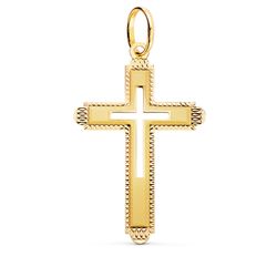 Colgante Oro 18kts P4347-SXT Cruz 35x22mm