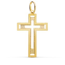 Colgante Oro 18kts P4348-SXT Cruz 35x22mm