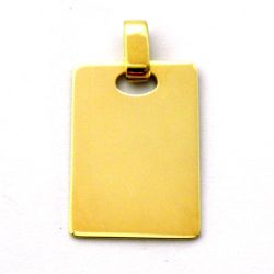Colgante Oro 18kts Placa Lisa 25x17mm C1/766/2